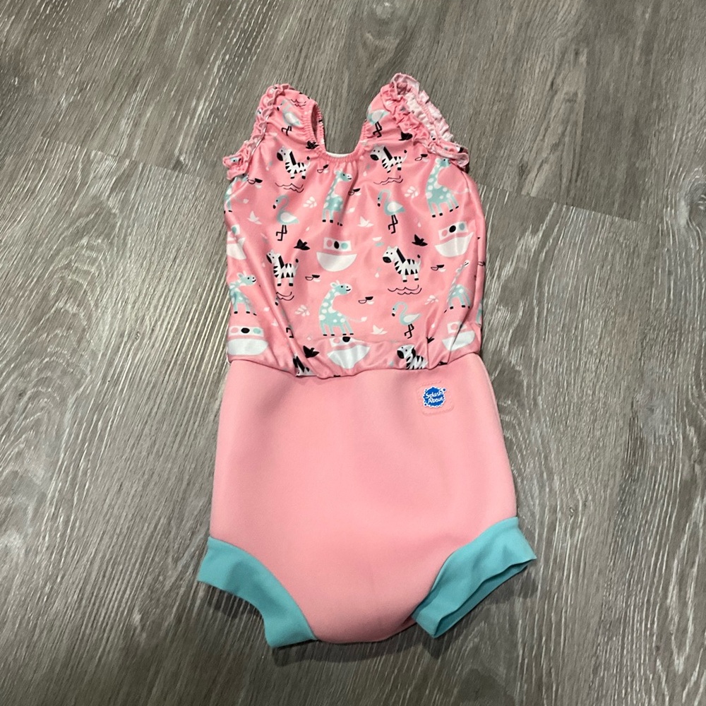 SPLASH ABOUT Happy Nappy costume reusable Nina Ark one piece swimsuit 12-24 Mths